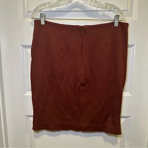 CAbi  Rust/Maroon Boss Pencil Skirt Size 10