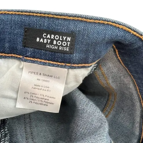 Veronica Beard Carolyn Baby Boot-Cut Jeans Tuxedo Stripe Blue Size 26 2