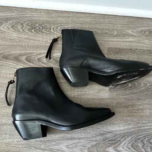 All Saints Lenora Black Ankle Booties Shoes 38