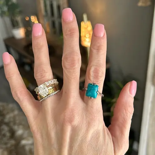 🩵Turquoise & Silver Ring•NWOT🩵 Blue