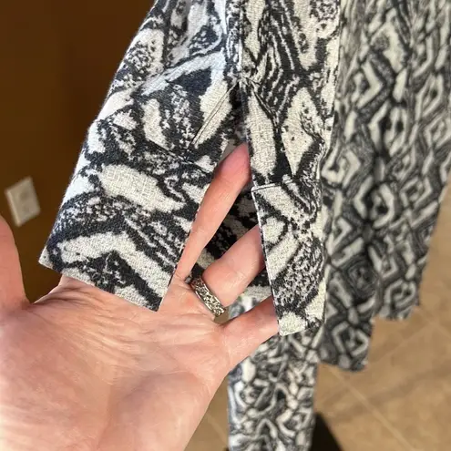 Derek Lam 10 Crosby  Black & White Geometric Boxy Cotton Dress Size 2