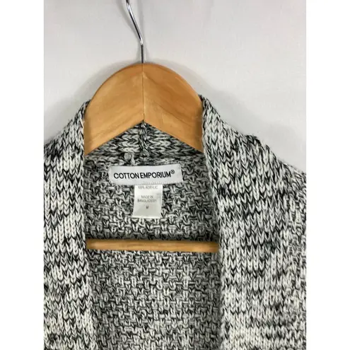 Cotton Emporium  Open Knit Cardigan Sweater Size Medium