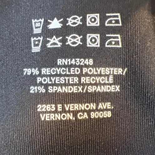 Reformation  EcoMove Black Racerback Tank Top Shelf Bra Size‎ Medium Yoga Gym EUC