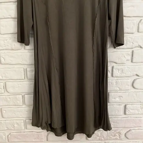 Altar'd State  olive green half sleeve dress size small