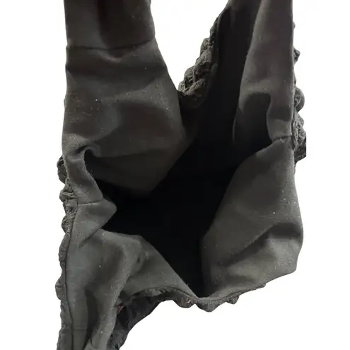 Black Textured Checker Pattern Womens Hobo Handbag SKU CS7945/T284660 Size L