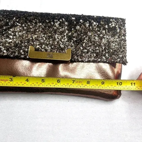 Simply Vera Metallic Bronze/Sequin Clutch/Shoulder Bag
