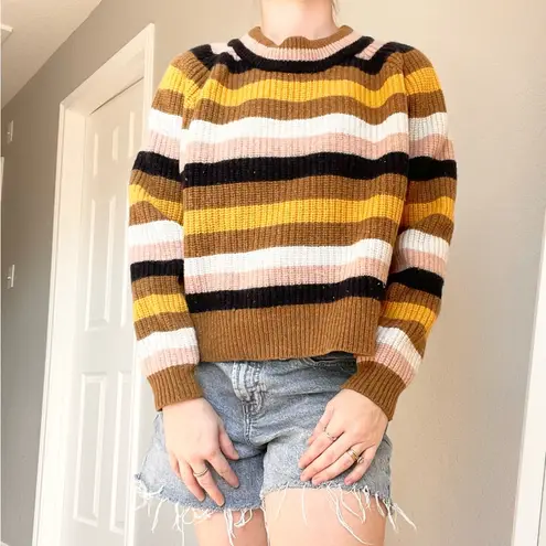 Madewell  Tilden Striped Chunky Sweater