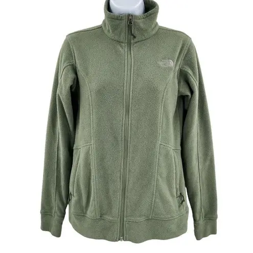 The North Face  Fleece Jacket Zip Up Coat Sage Green Women's Small