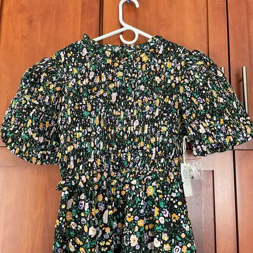 Tuckernuck Hyacinth House by Samantha Midi Dress Floral Smocked Size Medium NEW