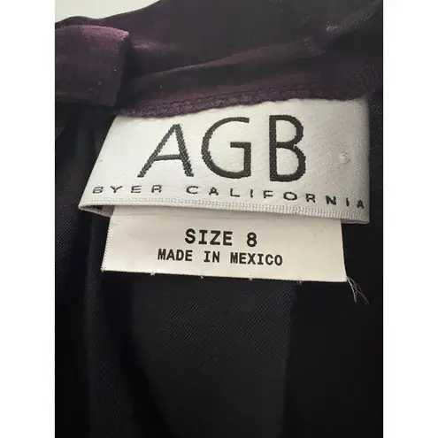 Vintage AGB Iridescent Skirt Size 8 Purple Black Pleated Witchy Y2K Fairy