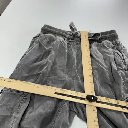 Aerie  Pants Womens XS Gray Cargo Jogger Utility‎ Stretch Drawstring Waist Casual