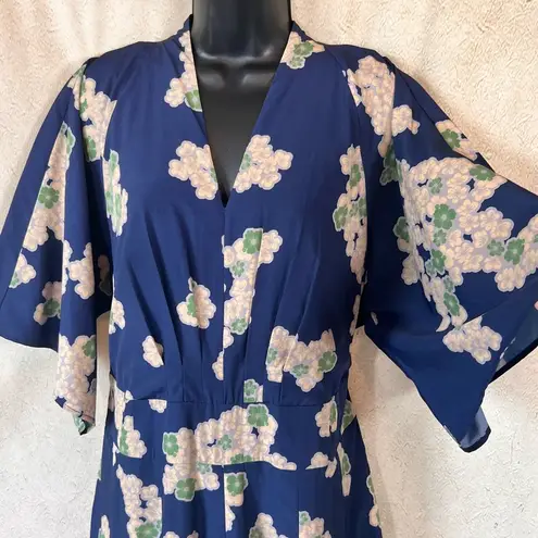 Eshakti Wayward Fancies x Plunge Floral Wide Leg Jumpsuit