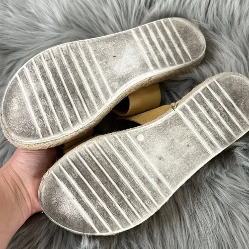 EUC Matisse Yellow Strappy Sandal Slides sz 7