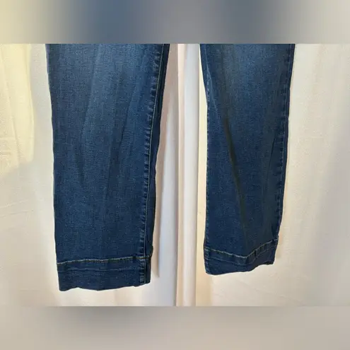 Bagatelle Jeans Womens 29 Blue Patch Pockets Wide Leg Crop High Rise Sailor 478