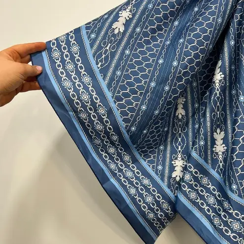 J. McLaughlin  Gemma Scarf NWT $98 Scarf 50"‎ Square Neck Blue Royal Link