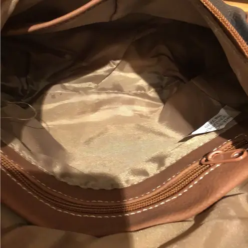 St. John ST JOHNS BACKPACK-PURSE MINI/ Black & BROWN TRIM WITH 10 POCKETS