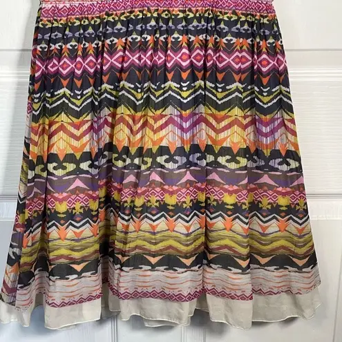 Weston Wear Sz XS Caraz Multicolored Dress Short Sleeve Tulle Liner