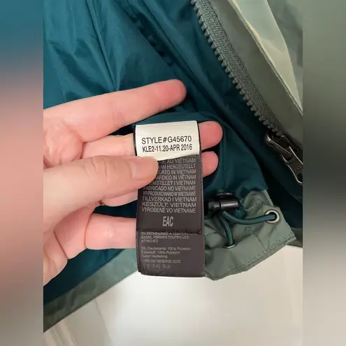 Marmot Ski Hiking Jacket Fleece Rain Hooded Green 2in1