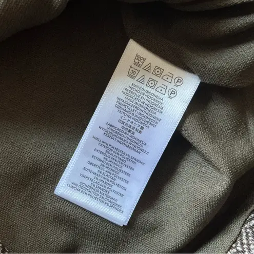 Michael Kors  colorblock ponte skirt brown herringbone with gold zipper size 2