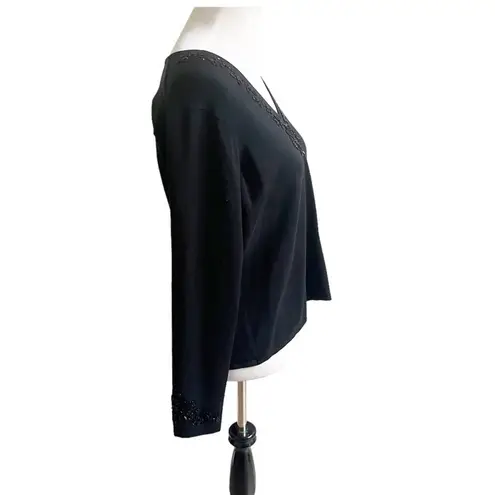 Vintage Vision Apparel Women’s Silk Blend Beaded Sequin V