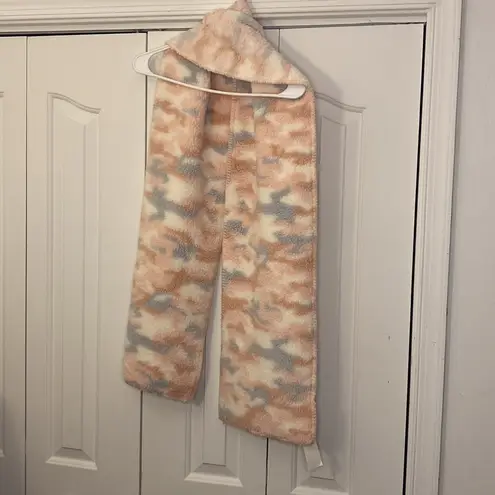 Jenni  Multi Color Faux Fur Scarf Blush