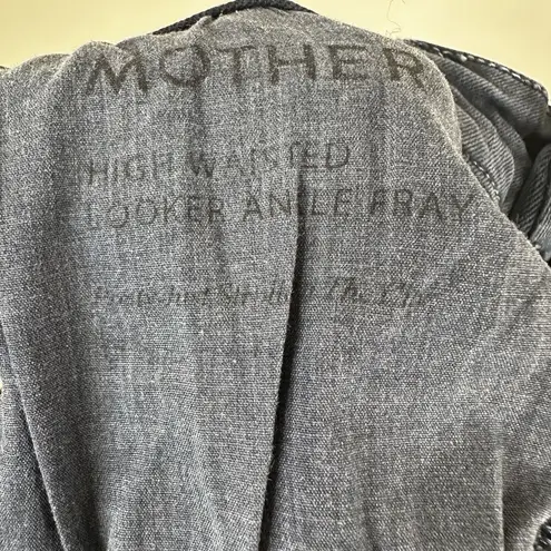 MOTHER Denim Jeans Womens 24 High Waisted Looker Ankle Fray in Midnight