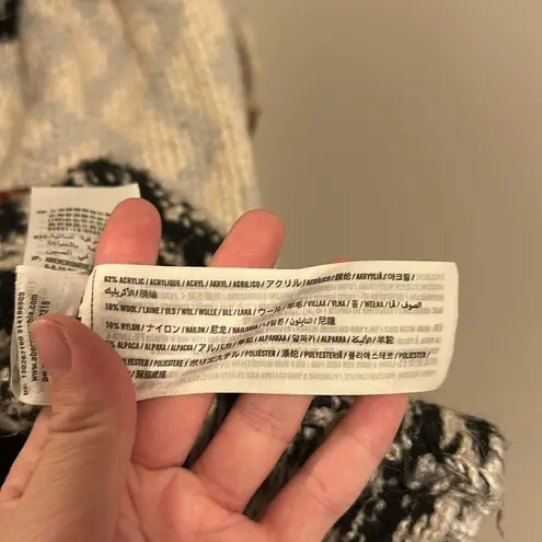 Abercrombie & Fitch  18% Wool 5% Alpaca Hooded Knitted Cardigan Jacket Sweater - Image 5