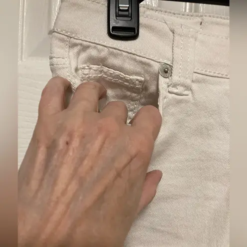 Paris Blues White Low Rise Denim Shorts