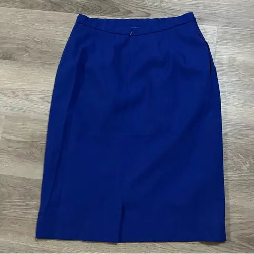 Pendleton Vintage  Womens Royal Blue High Waisted Pencil Skirt Size 12 USA