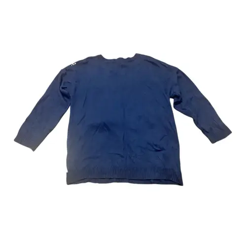 Notations NWT Christmas Holiday Ugly Sweater Womens Blue Polar Bear Snow Size XL