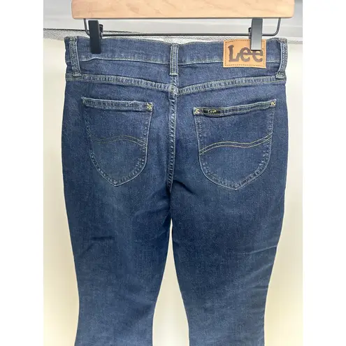 Lee  Women's Flare Jeans - Dark Wash, Mid Rise, Stretch Denim,‎ 8 Medium