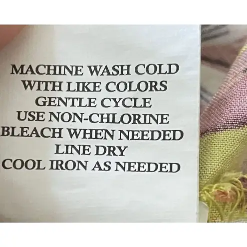 Blue Island Yellow Floral Halter Mini Dress Ruffle Hem Smocked Waist Size XL