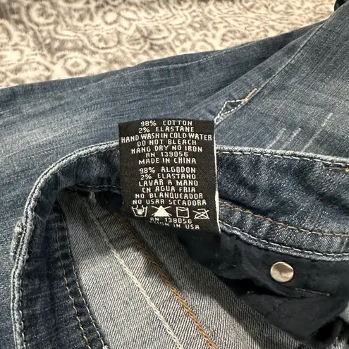 GRACE IN LA Embellished Boot Cut Jeans Size 16