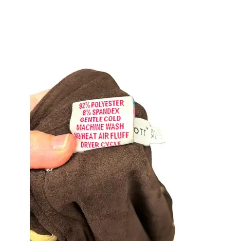 Gretchen Scott Chocolate Brown Faux Suede Gold Lock Jacket Size XS