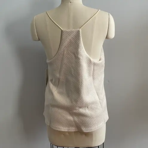 Bishop and Young Womens Micro Stud Faux Suede Cami- Ivory- Size Medium- NWT