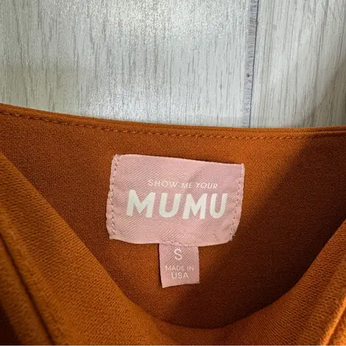 Show Me Your Mumu Show Me Your Mimi Eden Slit Midi Dress Copper size S Small