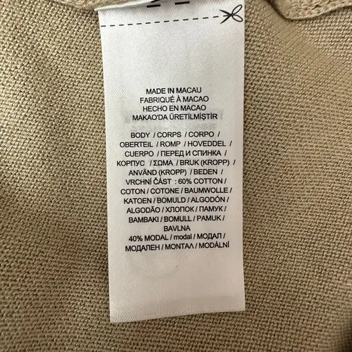 LAUREN RALPH LAUREN Women’s P XS Tan Dolman Sleeve Crop Knit Top Sweater Blouse