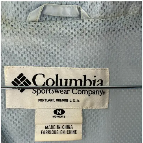 Columbia Sportswear Company Women's Light Blue Full Zip Jacket Size Medium
