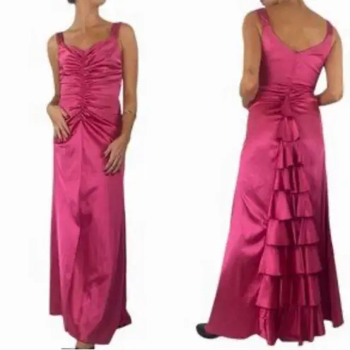 Y2K Jessica McClintock for Gunne Sax Dress Size 5/6 Pink Formal Prom Hoco