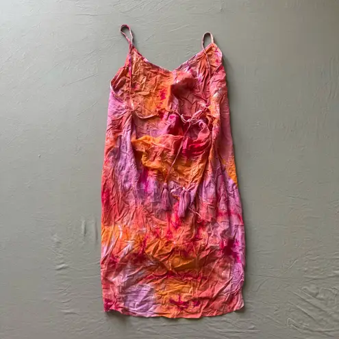 Stolen Hearts Tie Dye Mini Beach Dress