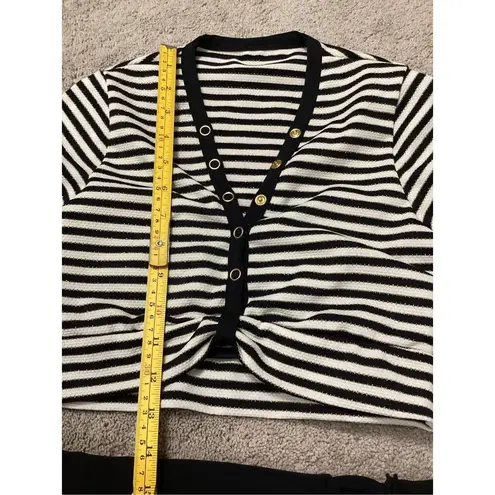 Robin Piccone New. black stripe bikini. XS. Retails $198