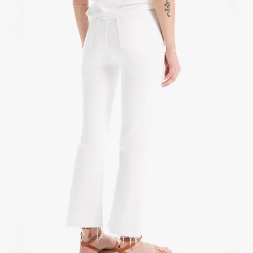 MOTHER The Hustler Ankle Fray Jean in Fairest Of Them All White Size 24