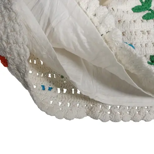 Love The Label Leighton Skirt Size XS NWT Multi Ivory Crochet Cotton Mini Boho White