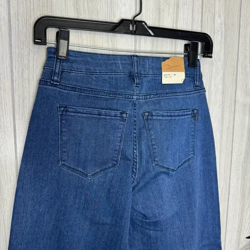 Rachel Roy NWT  Denim Wide Leg Cuffed Gaucho Jeans Culottes size 25