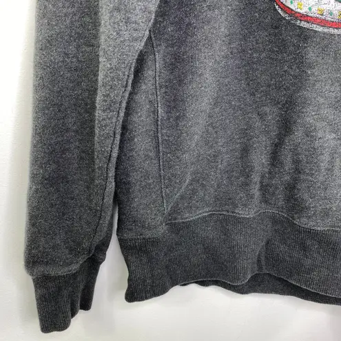 Line Friends Green Bean Soup Grey Crewneck Sweatshirt Women's Size Large L Gray
