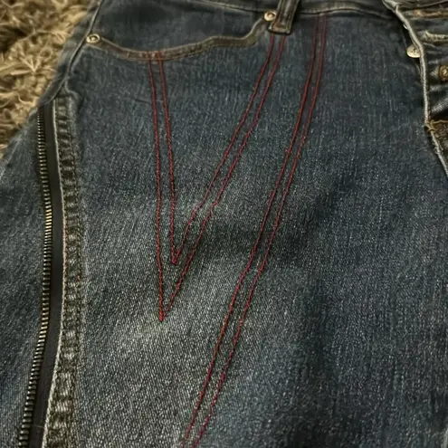 A fun pair of retro disco style jeans Blue Size 6