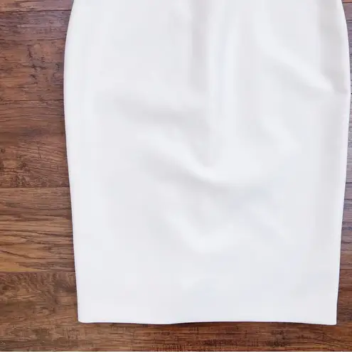 Likely  • Pentz Dress cut out sheath cream white sleeveless pencil
