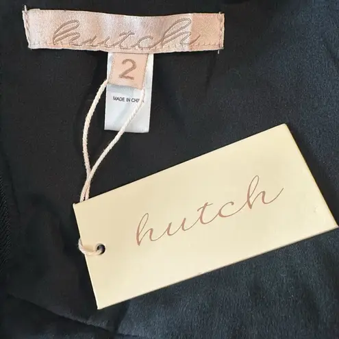 Hutch Faux Leather & Tulle Midi Dress Black Size 2 NWT Ballerina WhimsiGoth Punk