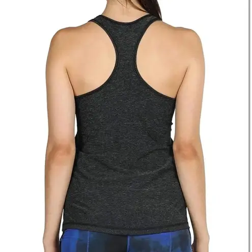 icyzone Women’s dark gray racerback tank top Medium