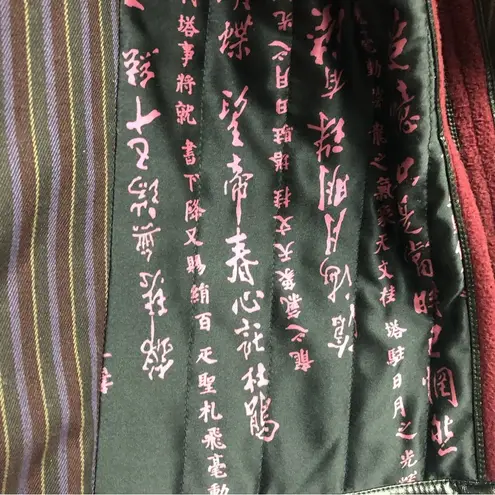 KOOS of course ! L Asian inspired reversible coat with 100% silk overlay Size L